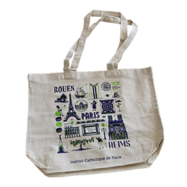 ROBERT CLERGERIE PARIS SUPERBE ET RARE TOTE BAG SAC CABAS EN TOILE